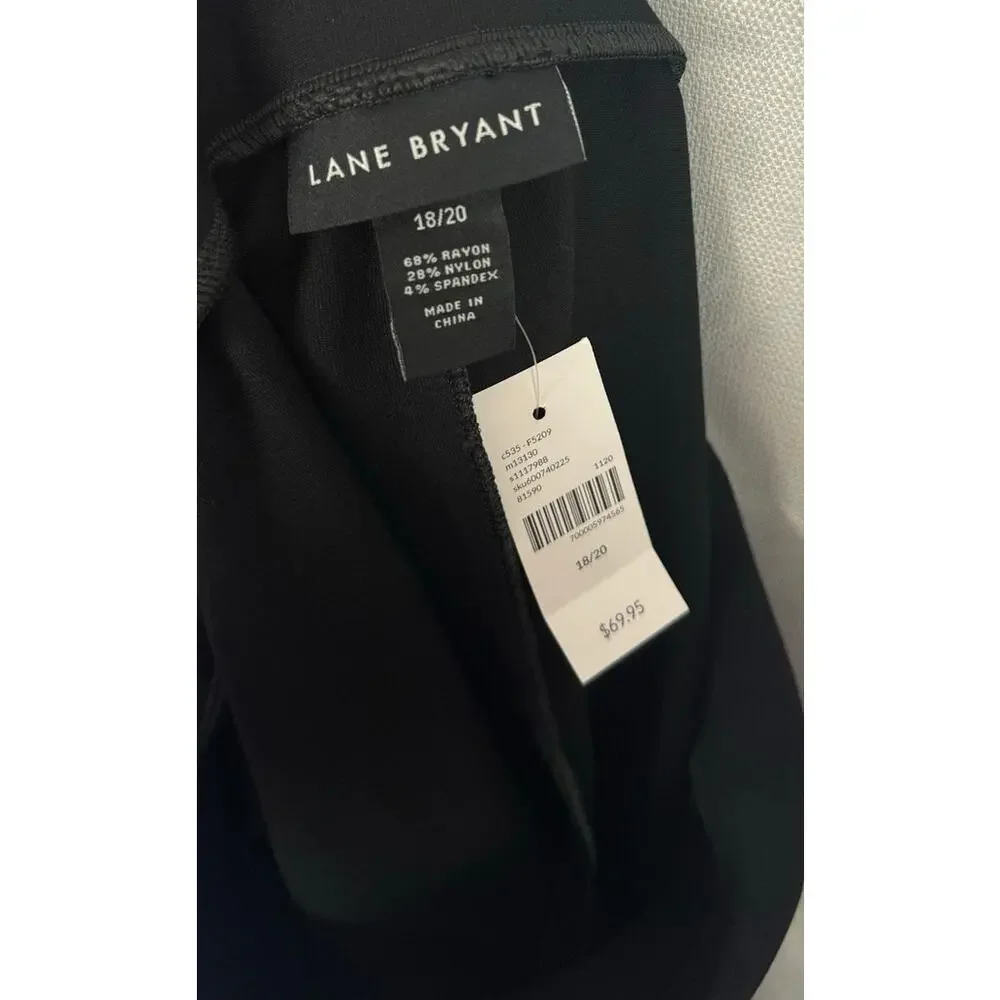Lane Bryant Ponte Leggings 18‎ 20 NWT Black Rhinestone High Rise